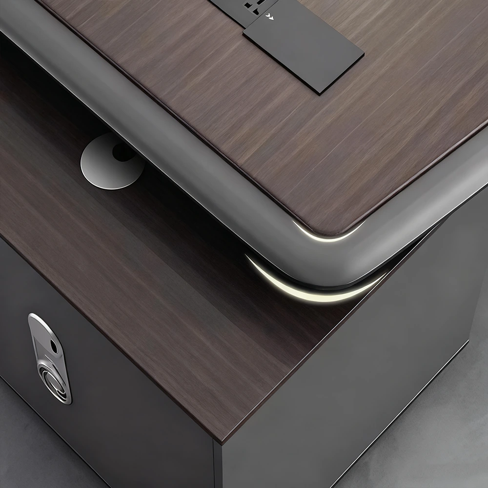 Lacquered Laminate Executive Desk - Maoters Lacquered Laminate Executive Desk - Maoters