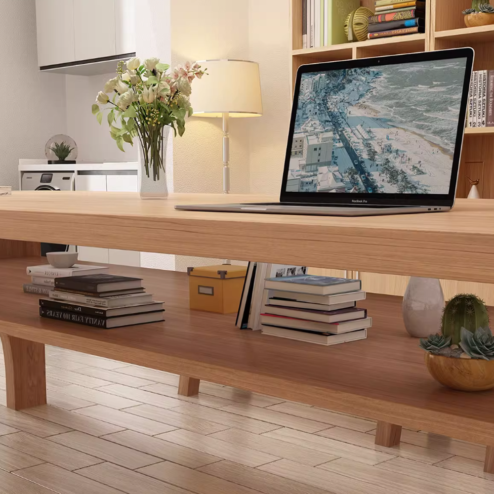 Nordic Solid Wood Rectangular Conference Table