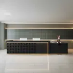 Company Lacquered Reception Desk Counter