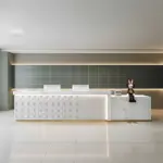 Company Lacquered Reception Desk Counter