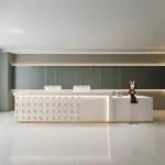 Company Lacquered Reception Desk Counter