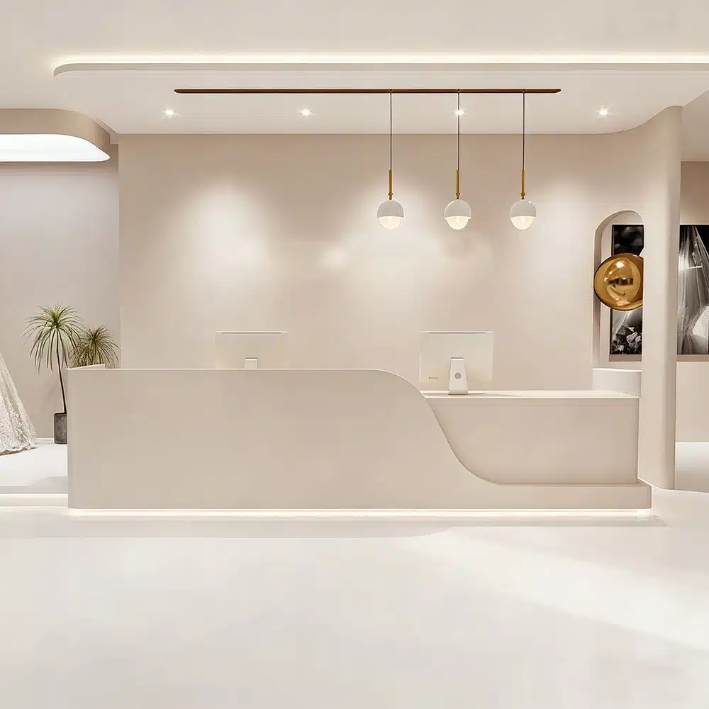 Rectangular Laminate Reception Desk