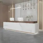 Baked Paint Reception Counter - Maoters