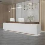 Baked Paint Reception Counter - Maoters