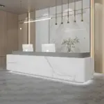 Baked Paint Reception Counter - Maoters