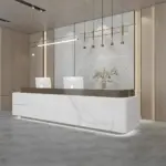 Baked Paint Reception Counter - Maoters