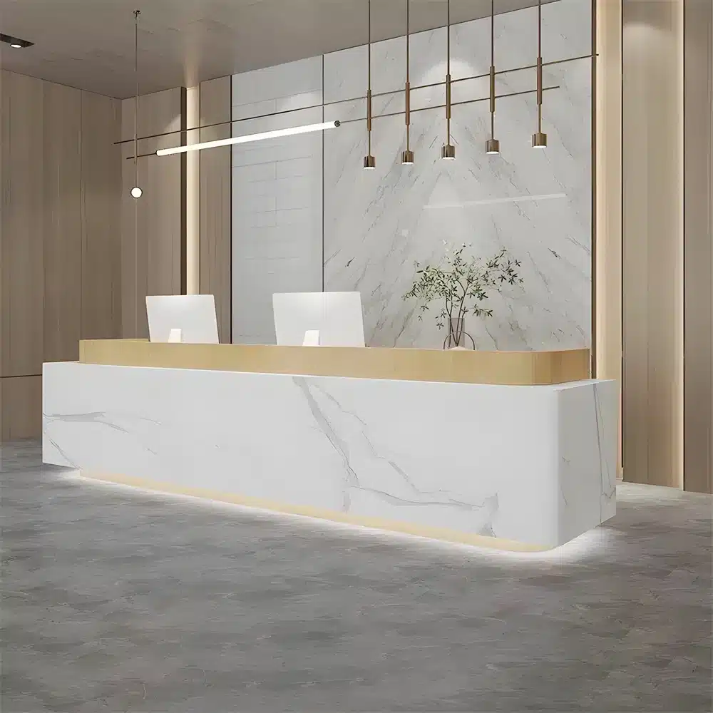 Baked Paint Reception Counter - Maoters