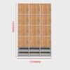 Bathroom Gym Wooden Locking Locker - Maoters