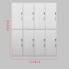 Bathroom Gym Wooden Locking Locker - Maoters