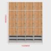 Bathroom Gym Wooden Locking Locker - Maoters