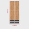 Bathroom Gym Wooden Locking Locker - Maoters