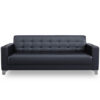 Business Office Sofa in Leather, Black - Maoters - Maoters