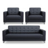 Business Office Sofa in Leather, Black - Maoters - Maoters