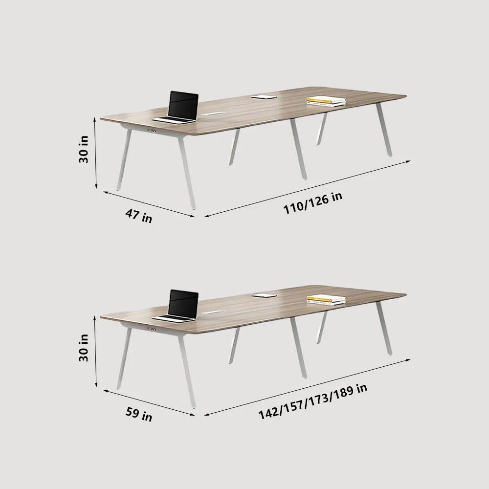 Modern Simplistic Long Conference Table – Office Ready