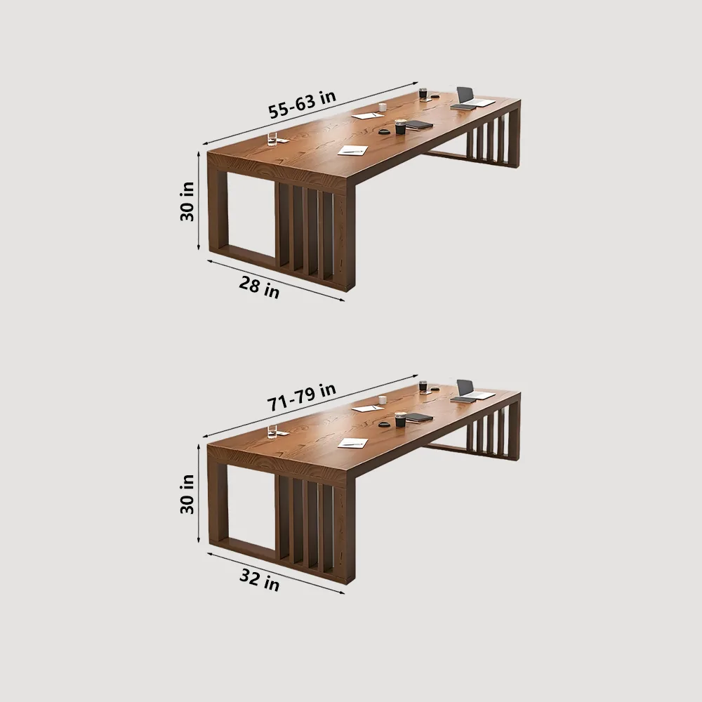 Modern Simple Solid Wood Long Conference Table - Maoters