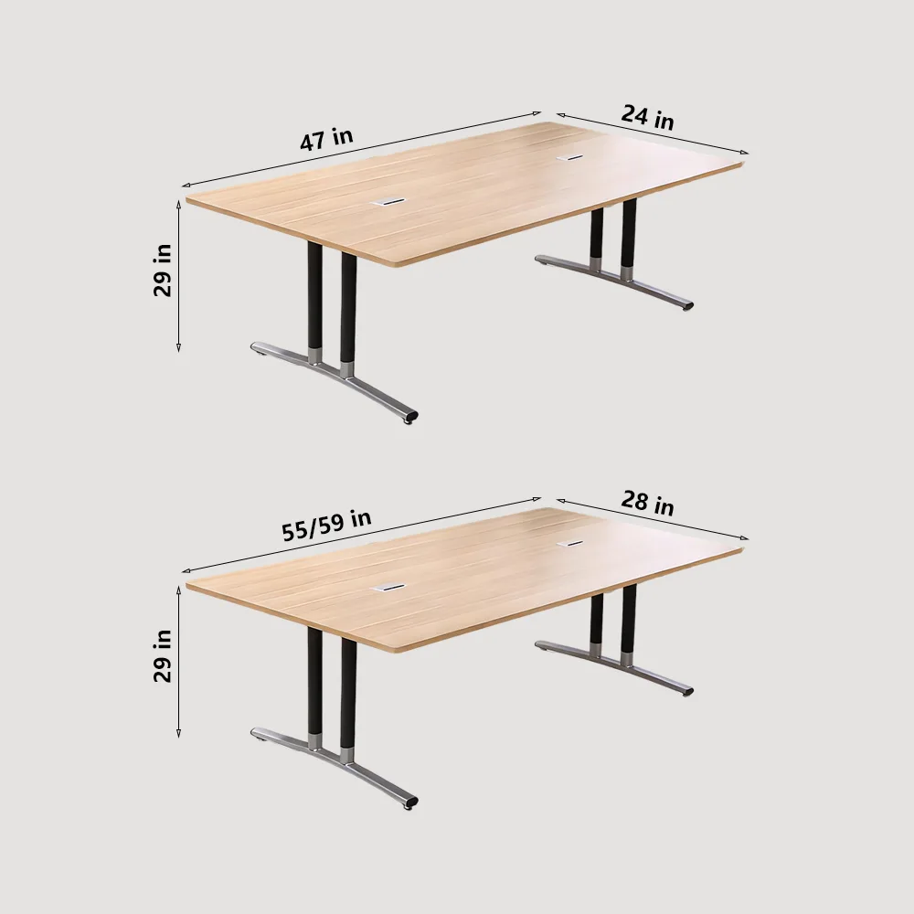 Modern Minimalist Rounded Conference Table