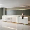 Company Lacquered Reception Desk Counter Company Lacquered Reception Desk Counter