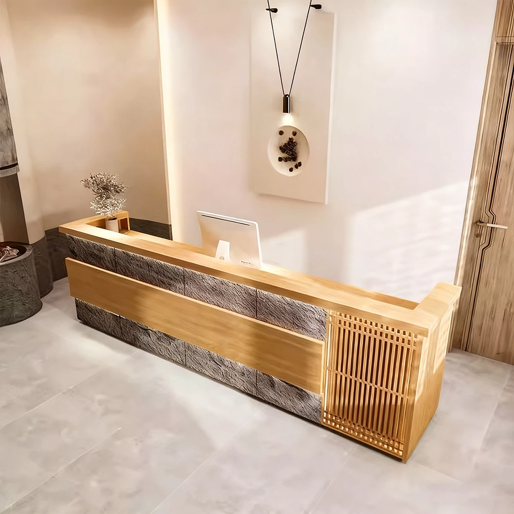 Vintage Art Multifunctional Reception Desk - Maoters Vintage Art Multifunctional Reception Desk - Maoters