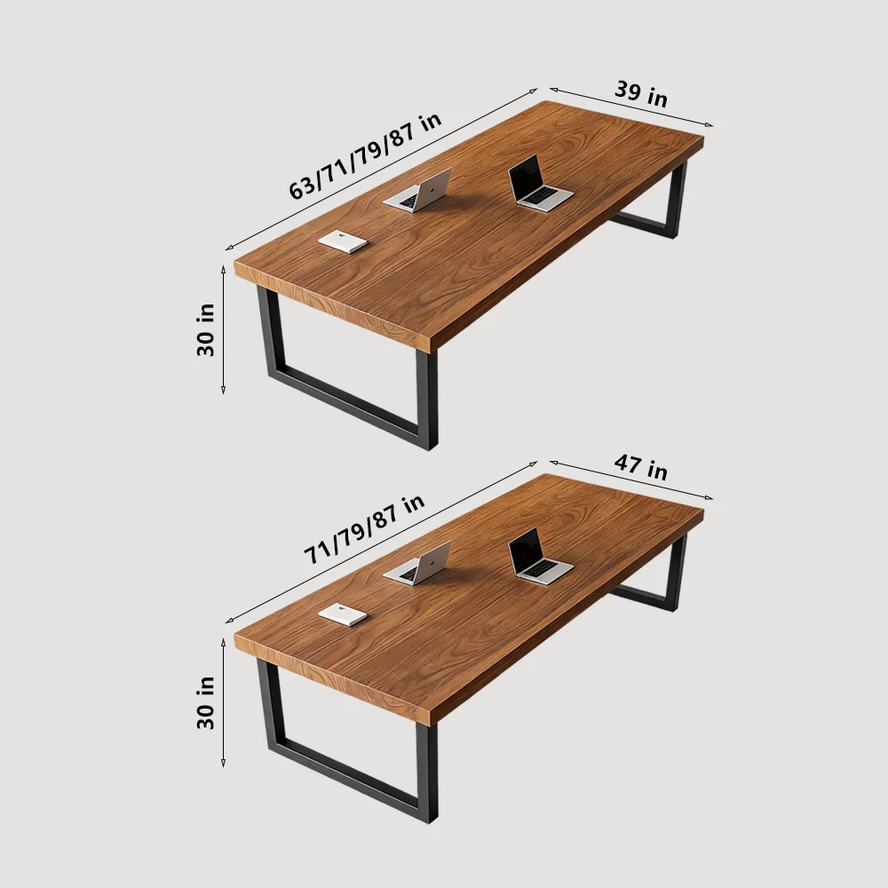 Modern Minimalist Solid Wood Conference Table