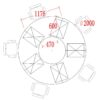 Creative Curved Staff Office Desk - Round Workstation - Maoters