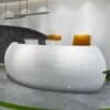 Baked Semicircular Arc Front Desk