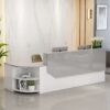Simple L-shape Wood Reception Desk - Maoters