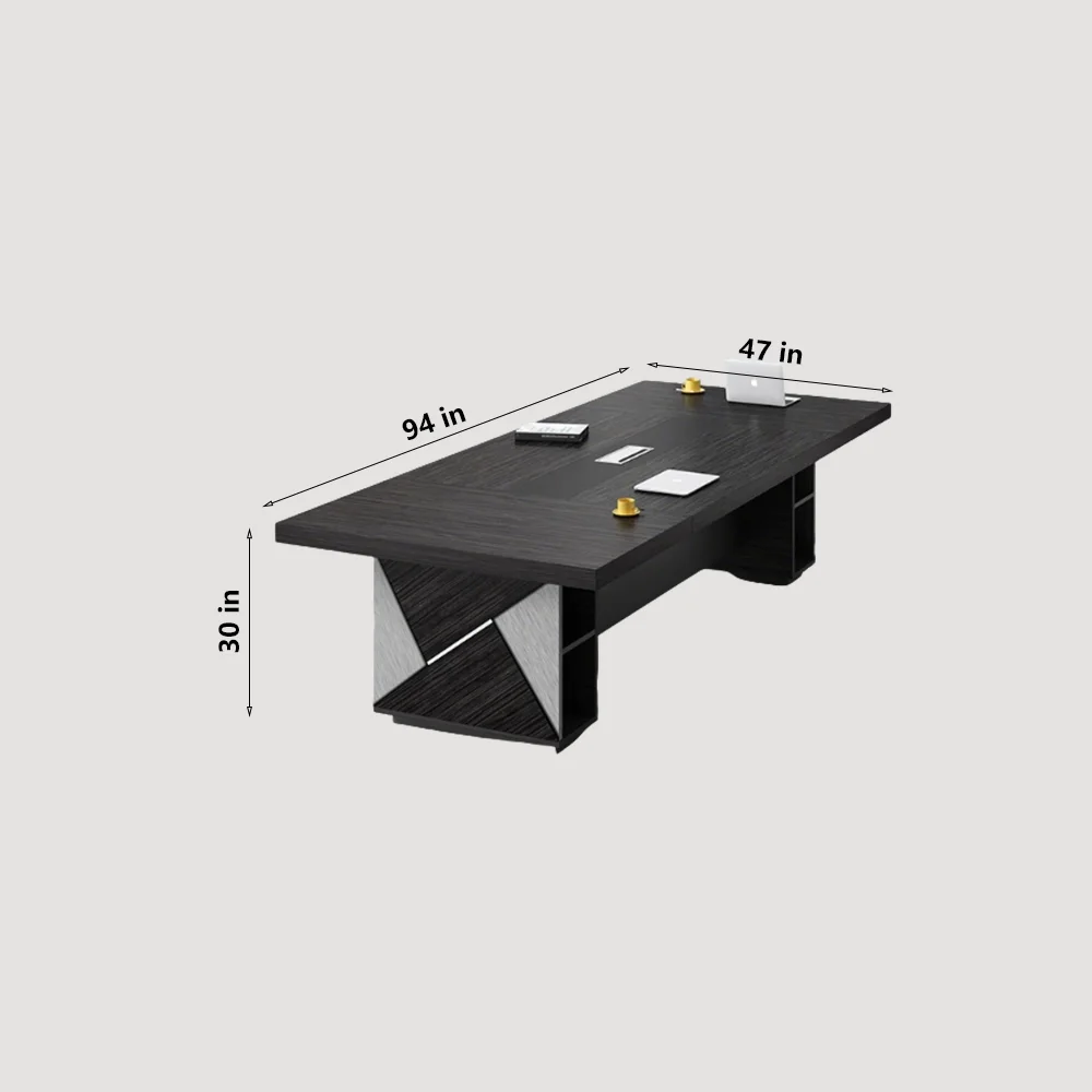 Modern Solid Wood Conference Table - Top Negotiation Choice
