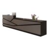 Elegant Rectangular Laminate Reception Desk - Maoters