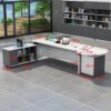 Executive Desk with 3 Drawers - Rounded Corners Design - Maoters
