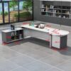 Executive Desk with 3 Drawers - Rounded Corners Design - Maoters