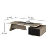 Executive Manager Desk Khaki - Large Workstation Office Desk - Maoters