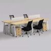 Fully Upgraded Flexible Combo Two Person Desk - Maoters - Maoters