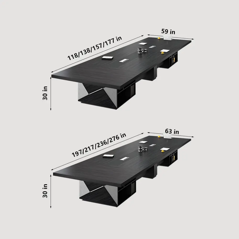 Modern Solid Wood Conference Table - Top Negotiation Choice