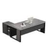 Gray Oak Executive Desk - Modern Office Furniture - Maoters