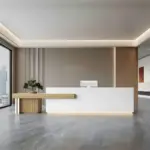 Large Storage Space Entrance Reception Desk - Maoters