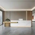 Large Storage Space Entrance Reception Desk - Maoters