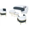 Luxurious Curved Sofa, Orange - Maoters - Maoters