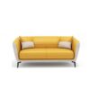 Luxury Leather Office Sofa - Compact Casual Orange - Maoters