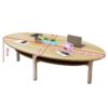 Minimalist Design Oval Conference Table - Maoters - Maoters