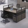 Minimalist Office Desk with Screen Partition - Maoters