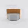 Minimalist S Curved Leather Lounge Sofa Set - Maoters - Maoters