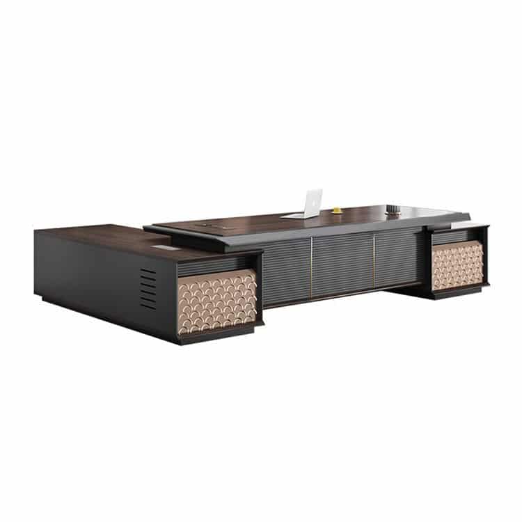 Modern Baking Lacquer Large Desk Chairman Furniture - Maoters