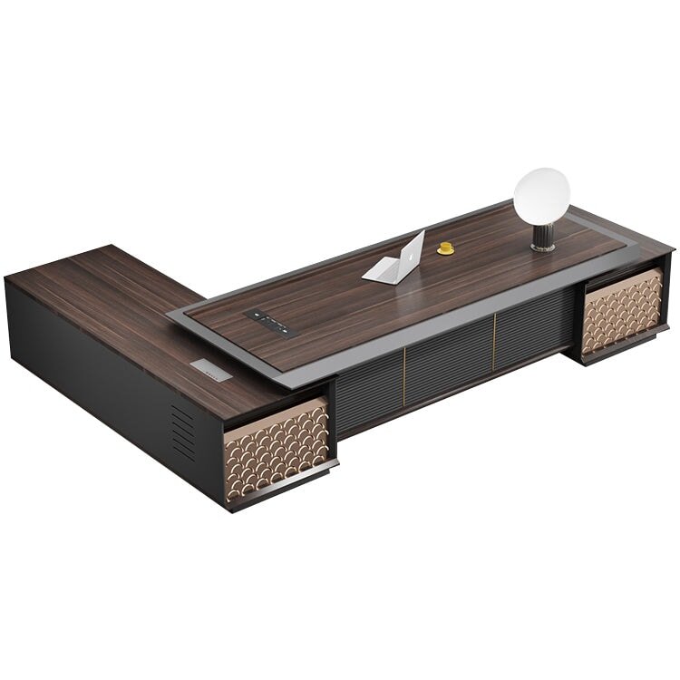Modern Baking Lacquer Large Desk Chairman Furniture - Maoters
