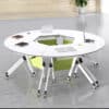 Modern Circular Conference Table Long Table Folding Table - Maoters
