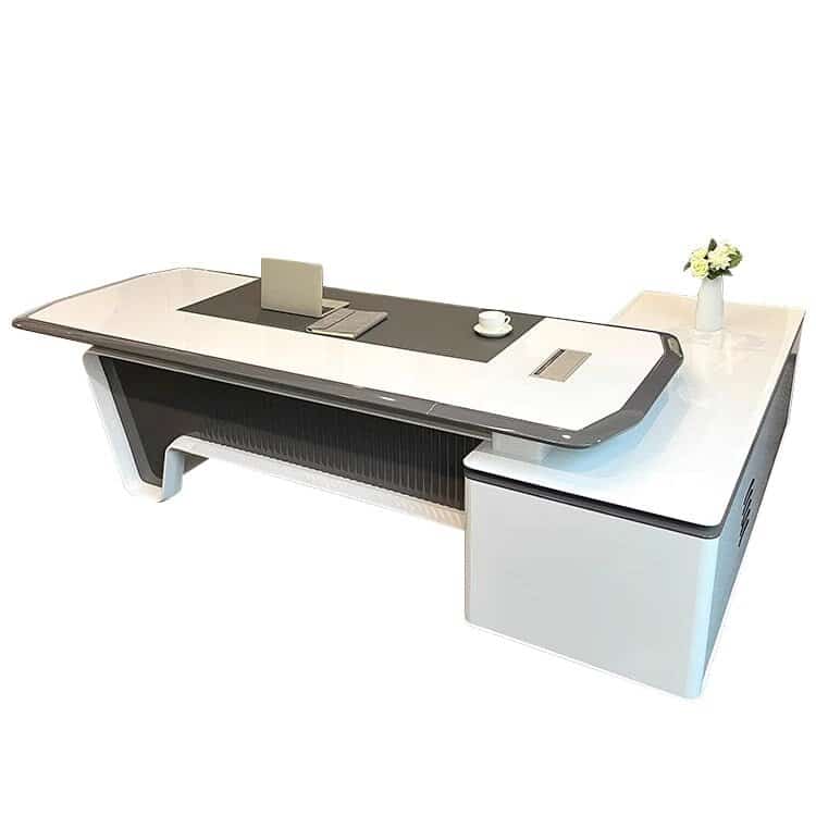 Modern High - end Lacquer Boss Desk – Sleek Design - Maoters