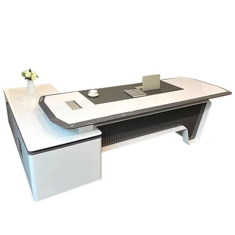 Modern High - end Lacquer Boss Desk – Sleek Design - Maoters