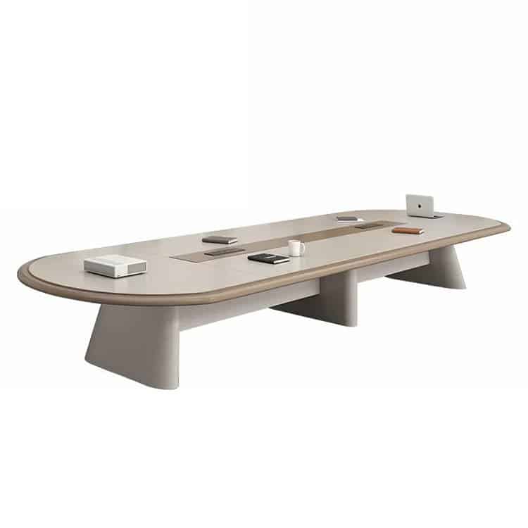 Modern Long Conference Table - Simple Design - Maoters