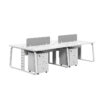 Modern Minimalist Desk & Chair Set, 4 Seater - Maoters