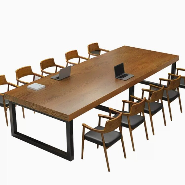 Modern Minimalist Solid Wood Conference Table - Maoters