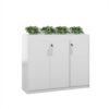 Modern Office Partition Cabinet with Planter - Maoters